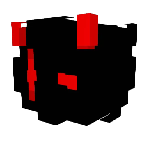 Rennnzz Minecraft avatar head, 3D render