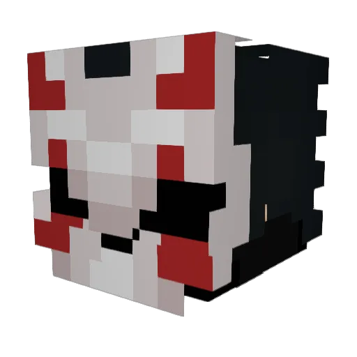 Rennyeut Minecraft avatar head, 3D render