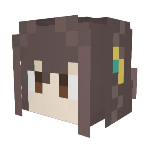 Reno314 Minecraft avatar head, 3D render
