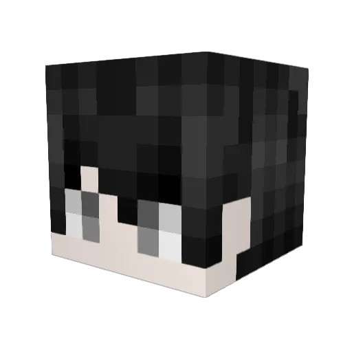 RenoAngel Minecraft avatar head, 3D render