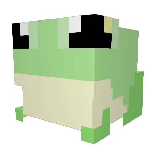 RenoReno Minecraft avatar head, 3D render