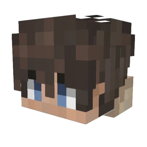 Renokas1 Minecraft avatar head, 3D render