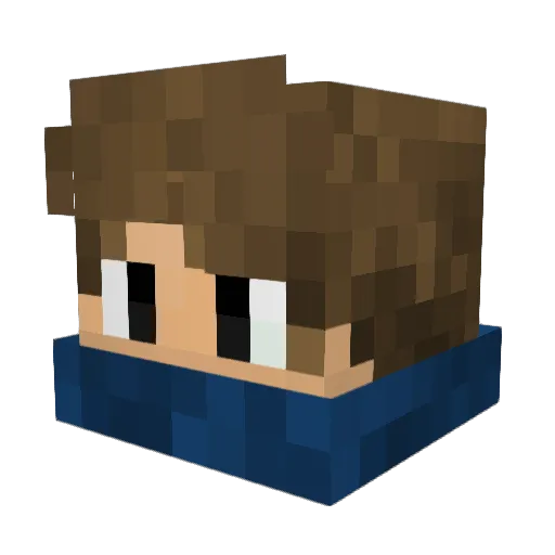 RenoxFriend Minecraft avatar head, 3D render