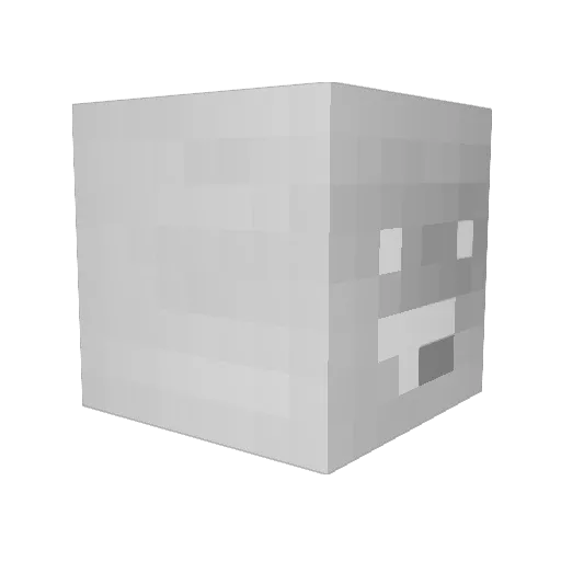 Renox_ytb Minecraft avatar head, 3D render