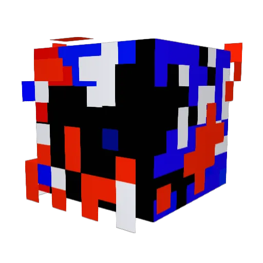 Renple Minecraft avatar head, 3D render