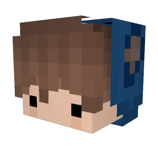 RenplexDev Minecraft avatar head, 3D render