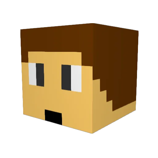Renriquez99 Minecraft avatar head, 3D render
