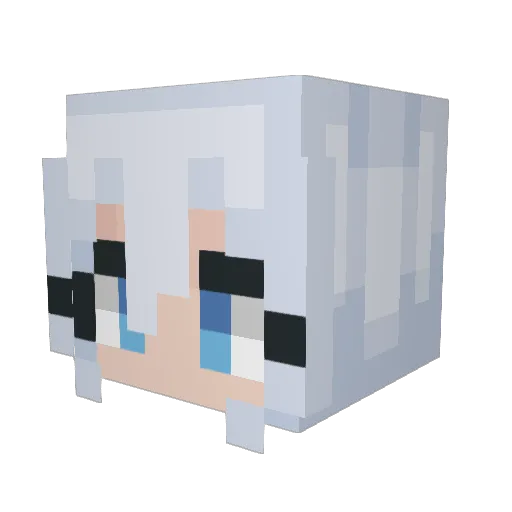 Renshan1012 Minecraft avatar head, 3D render
