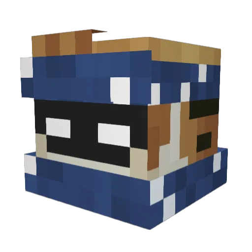 RentnerHunter Minecraft avatar head, 3D render