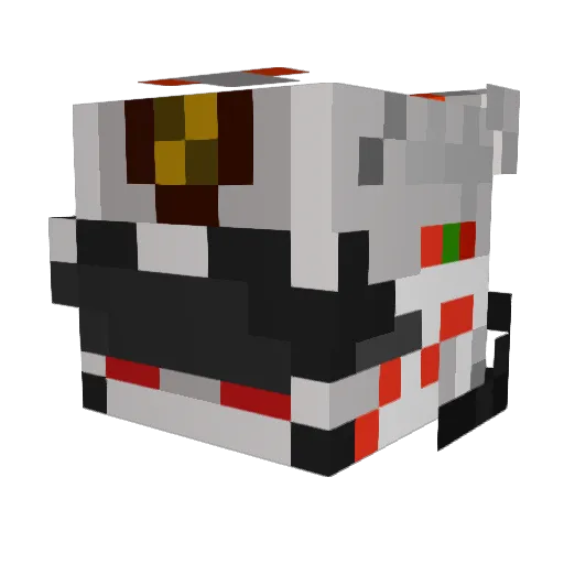 RentnerOwned Minecraft avatar head, 3D render