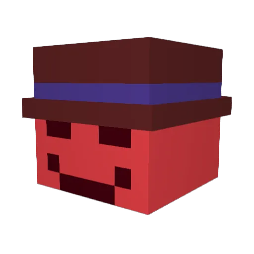 RentoMC Minecraft avatar head, 3D render