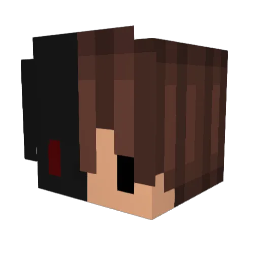 RenyPrincess Minecraft avatar head, 3D render