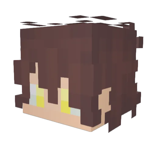 RenzFlintrock Minecraft avatar head, 3D render