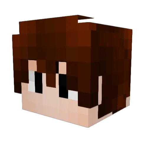 Renziyou Minecraft avatar head, 3D render
