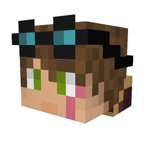 Renzo2411 Minecraft avatar head, 3D render