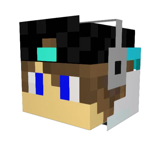 Reochi2010 Minecraft avatar head, 3D render