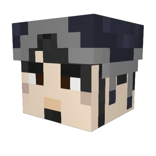 ReodanMadarao Minecraft avatar head, 3D render