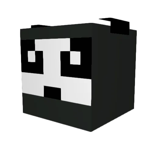 Reokan Minecraft avatar head, 3D render