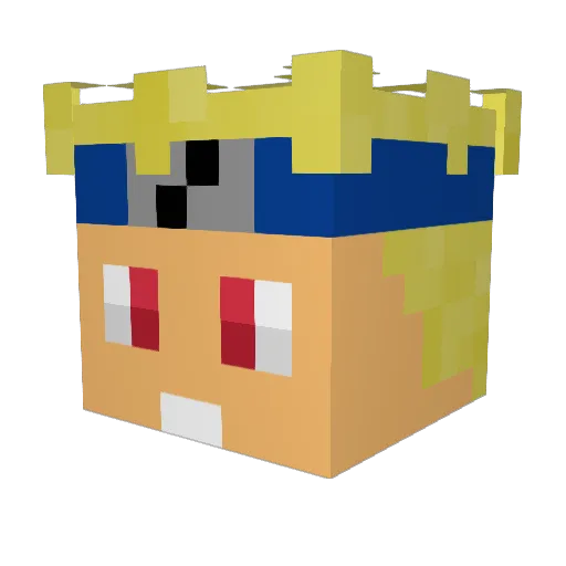 ReomeJ Minecraft avatar head, 3D render