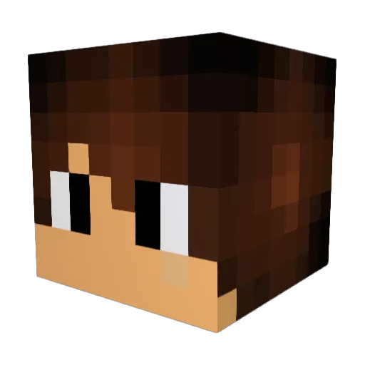 ReonSera Minecraft avatar head, 3D render