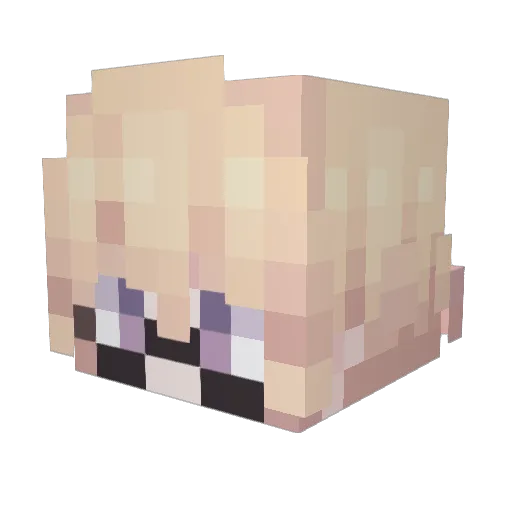 ReonToya Minecraft avatar head, 3D render