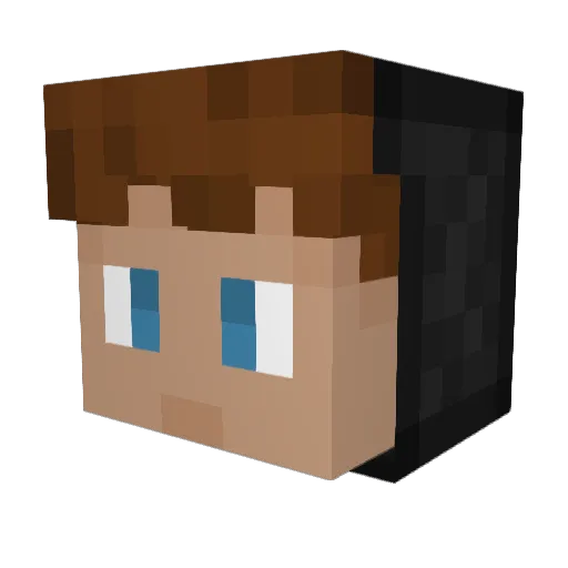 ReosYTB Minecraft avatar head, 3D render