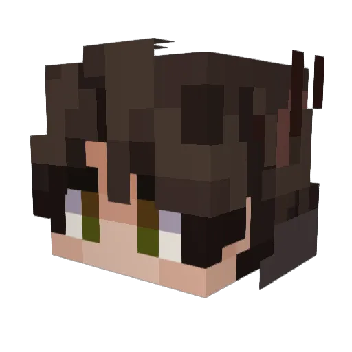 Repakore Minecraft avatar head, 3D render