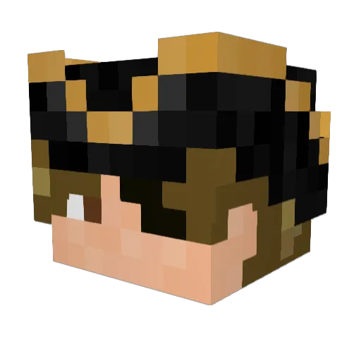 Repank Minecraft avatar head, 3D render