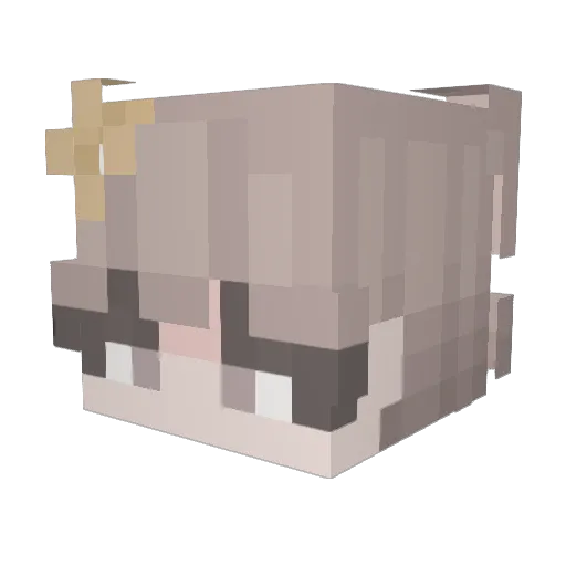 Repentable Minecraft avatar head, 3D render