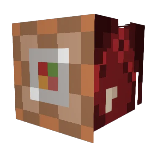 Repetidor Minecraft avatar head, 3D render