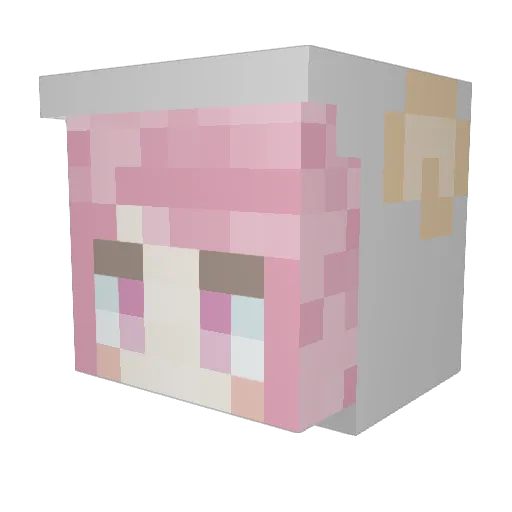 Reph_74 Minecraft avatar head, 3D render