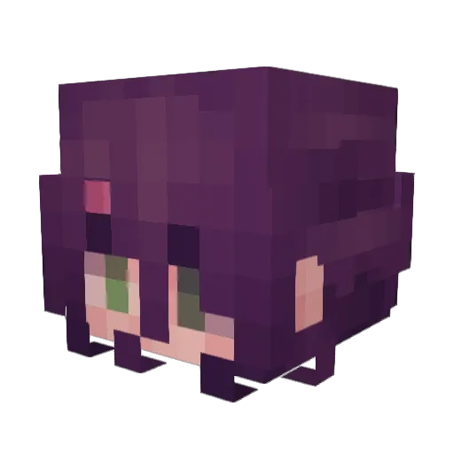 Rephin Minecraft avatar head, 3D render
