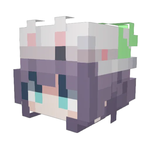 ReplayOBility Minecraft avatar head, 3D render