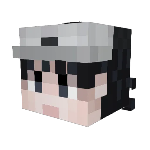 Replicaexp Minecraft avatar head, 3D render