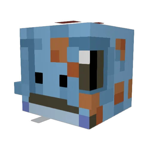 Replimine Minecraft avatar head, 3D render