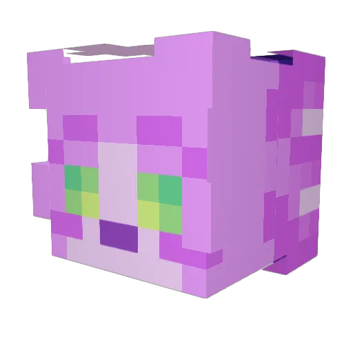 Repof Minecraft avatar head, 3D render