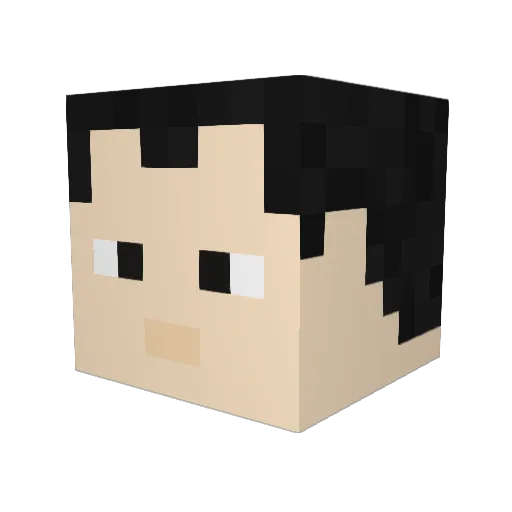 Repoio Minecraft avatar head, 3D render