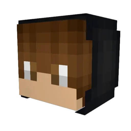 Repoker Minecraft avatar head, 3D render