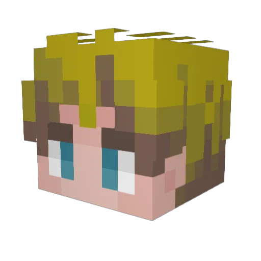 Repono Minecraft avatar head, 3D render