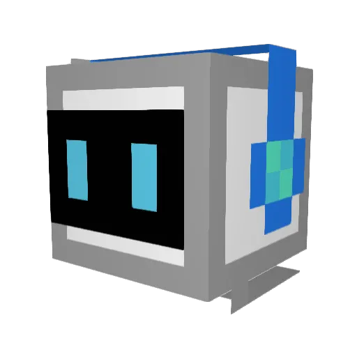 Report3d Minecraft avatar head, 3D render