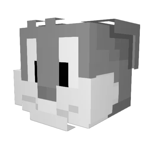 Report401 Minecraft avatar head, 3D render