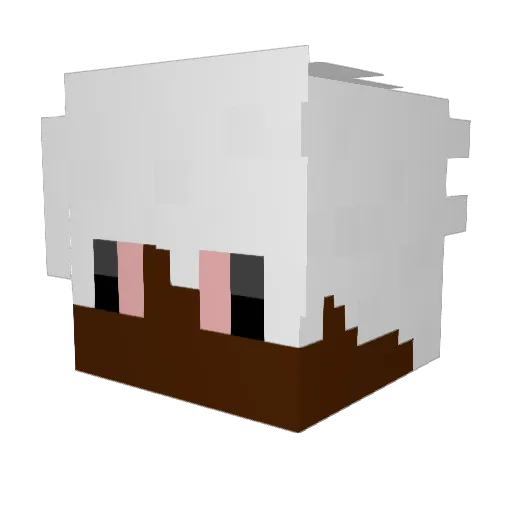 ReposaoEn Minecraft avatar head, 3D render