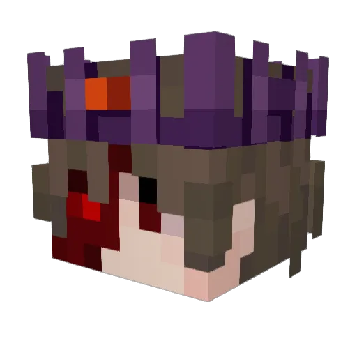 Representt Minecraft avatar head, 3D render