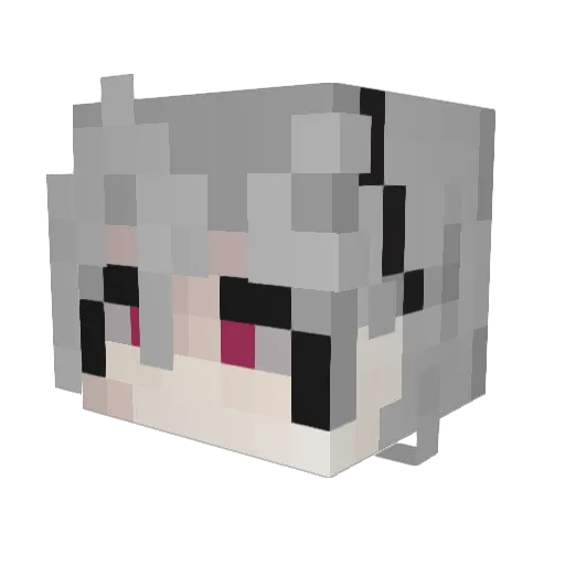Reprogressive Minecraft avatar head, 3D render