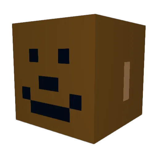 Repsacg Minecraft avatar head, 3D render