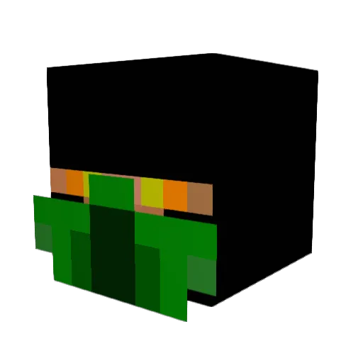 Reptile0402 Minecraft avatar head, 3D render