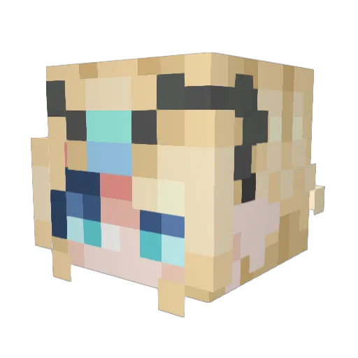 ReptileMerc Minecraft avatar head, 3D render