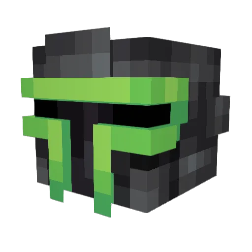 ReptileRuckus Minecraft avatar head, 3D render
