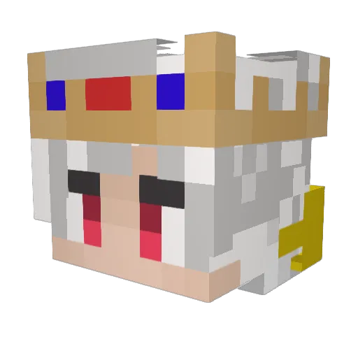 Reptile_kun Minecraft avatar head, 3D render