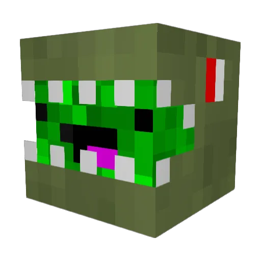 ReptilianGamer Minecraft avatar head, 3D render